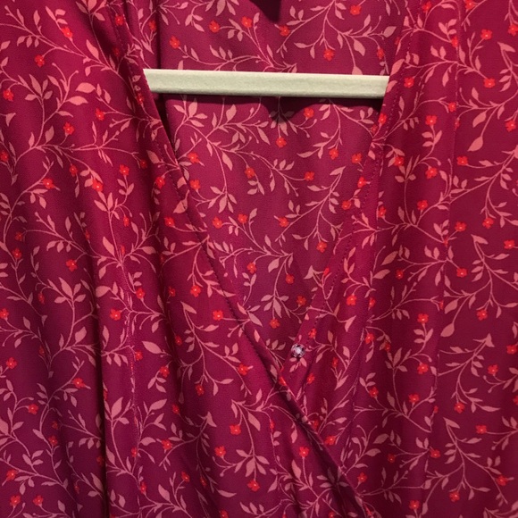 Old Navy Midi Wrap Floral Dress - Picture 2 of 4